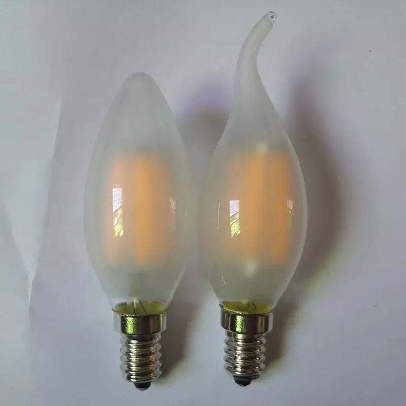 led filament light rotated