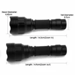 C8 Adjustable Focus led UV torch